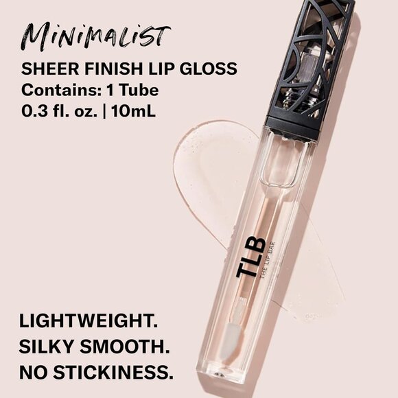 The Lip Bar - Lip Gloss, Minimalist (Clear) - Gloss Up Sheer Finish - Smooth - Picture 2 of 8
